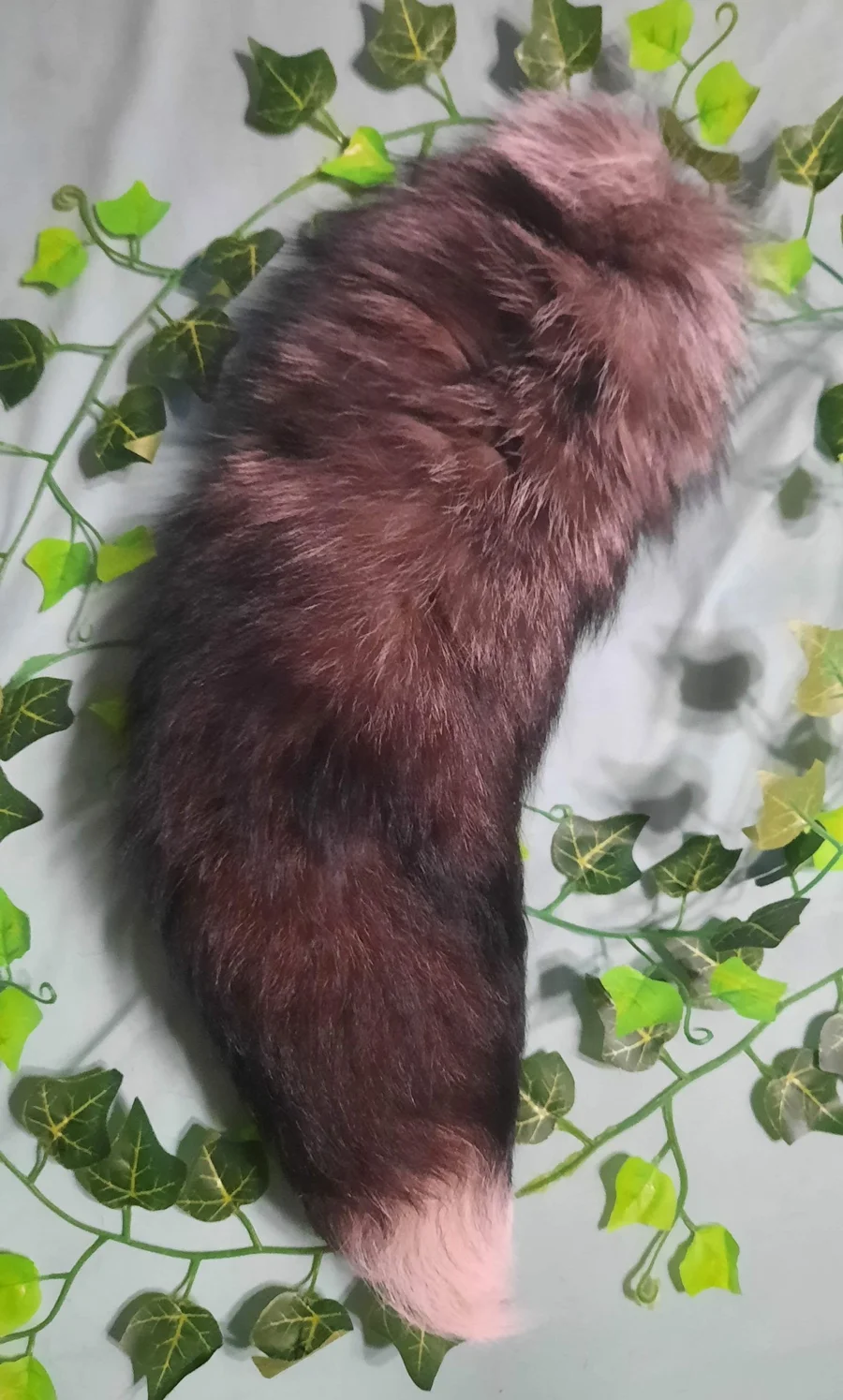 Massive Silver Fox Tail- Wearable — fur, farmed — photo 2